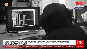 Ciberdelincuentes roban más de S/ 2 millones a municipalidades. Foto y video: América Noticias