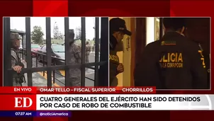 Detienen a cuatro generales del Ejército.