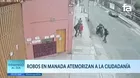 Robos en manada atemorizan a la ciudadanía