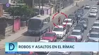 Robos y asaltos en el Rímac