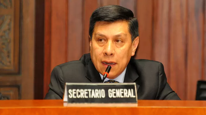 Walker San Miguel. secretario general de la CAN. Foto: Difusión Walker San Miguel. secretario general de la CAN. Foto: Difusión