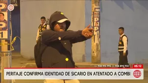 Peritaje confirma identidad de sicario en triple asesinato en combi de Los Rojitos. Foto y video: América Noticias