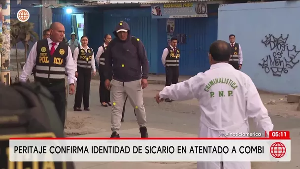 Peritaje confirma identidad de sicario en triple asesinato en combi de Los Rojitos. Foto: América Noticias