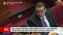 Rolando Reátegui en el Parlamento. Foto: captura de TV