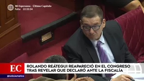 Rolando Reátegui en el Parlamento. Foto: captura de TV