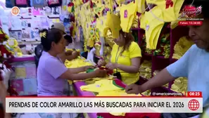 Ropa amarilla lidera ventas en Gamarra para recibir el 2026. Foto y video: ANS