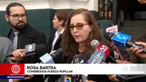 Rosa Bartra, congresista de Fuerza Popular.