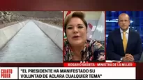 Rosario Sasieta, ministra de la Mujer y Poblaciones Vulnerables