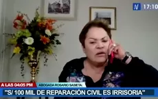 Rosario Sasieta sobre caso de violación grupal: "Cien mil soles de reparación es irrisorio" - Noticias de construccion-civil