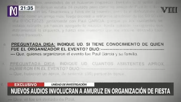 Parte del testimonio de la congresista Rosselli Amuruz ante la PNP - Foto: Canal N