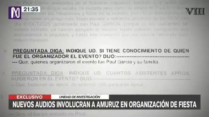 Parte del testimonio de la congresista Rosselli Amuruz ante la PNP - Foto: Canal N