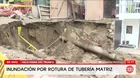 Rotura de tubería deja viviendas inhabitables en VMT