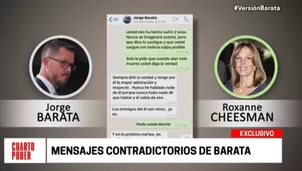 Chat entre Barata y Cheesman. Foto: América TV