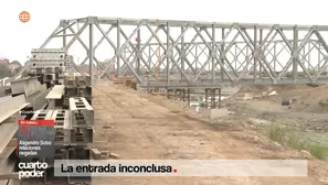 Dos puentes metálicos serían usado provisionalmente | Video: Cuarto Poder