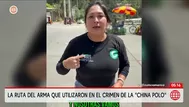 La ruta del arma que utilizaron en el crimen de la China Polo