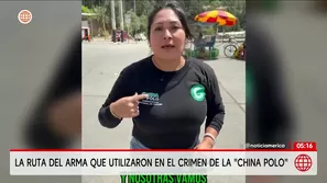 La ruta del arma que utilizaron en el crimen de la China Polo. Foto y video: Unidad de investigación
