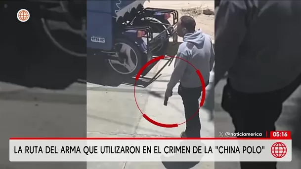 La ruta del arma que utilizaron en el crimen de la China Polo. Foto: Unidad de investigación La ruta del arma que utilizaron en el crimen de la China Polo. Foto: Unidad de investigación