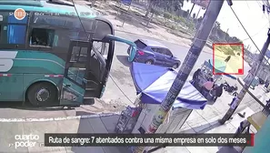 La empresa Z Buss sufrió siete atentados en dos meses a manos de la banda "Los Kings del Norte", que exigía S/ 100 mil de cuota inicial y S/ 50 diarios por unidad. Video: Cuarto Poder
