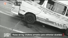 Más de 70 choferes asesinados en lo que va del año llevan a transportistas a armarse en legítima defensa. Video: Cuarto Poder