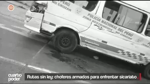 Más de 70 choferes asesinados en lo que va del año llevan a transportistas a armarse en legítima defensa. Video: Cuarto Poder