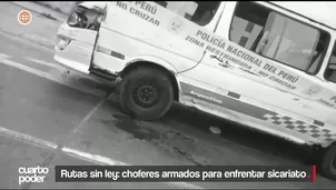 Más de 70 choferes asesinados en lo que va del año llevan a transportistas a armarse en legítima defensa. Video: Cuarto Poder