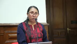 Ruth Luque señala que conferencia de Eduardo Salhuana busca justificar al oficial mayor. / Video: Canal N