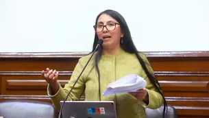 Congresista Ruth Luque ahondó sobre denuncia penal a ministros por discriminación. / Video: Canal N