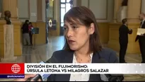 Milagros Salazar, congresista de Fuerza Popular. Foto y video: América Noticias