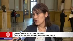 Milagros Salazar, congresista de Fuerza Popular. Foto y video: América Noticias