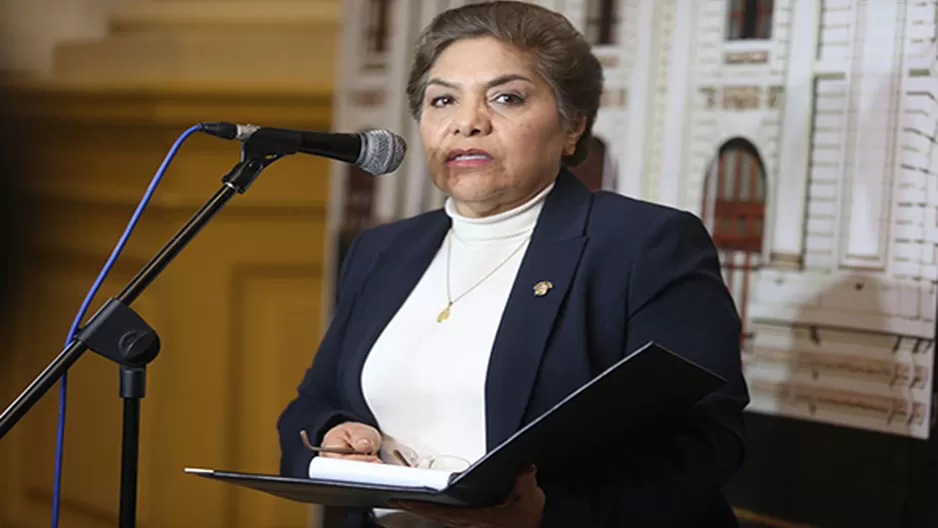 Luz Salgado, presidenta del Congreso. Foto: Andina