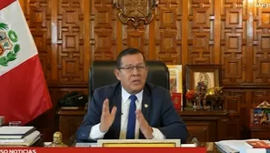 El presidente del Congreso, Eduardo Salhuana, invocó a los demás poderes del Estado a la unidad. / Video: Canal N