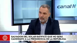 El ex jefe de Gabinete, Salvador del Solar. Video: Am&eacute;rica