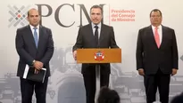 Fernando Zavala, Salvador del Solar y Jorge Nieto Montesinos. Foto: PCM/Video: América Noticias