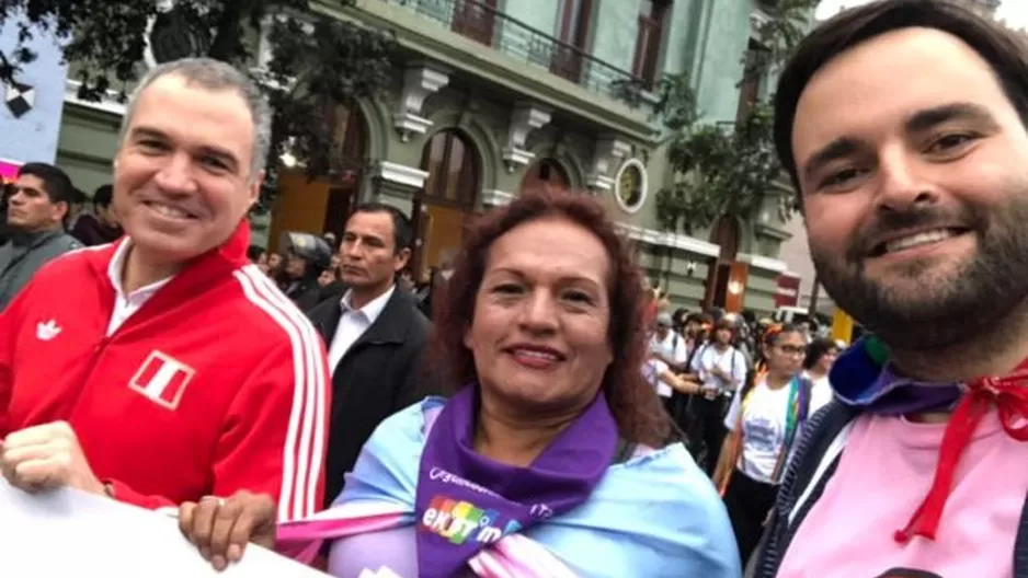 Según Belaunde, Del Solar es el primer titular de la PCM en acompañar la marcha del orgullo (Foto: Alberto de Belaunde)