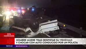 Un muerto en accidente en la Panamericana Sur. América Noticias