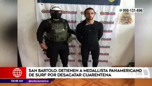 Tamil Martino, surfista peruano. América Noticias