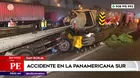 San Borja: Accidente de tránsito en la Panamericana Sur