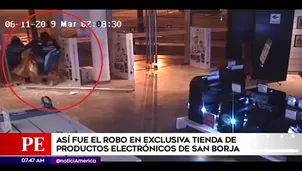 Asalto a tienda Sony de Chacarilla.