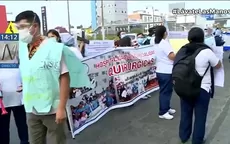 San Borja: Enfermeras y personal técnico realizaron plantón frente al Hospital del Niño - Noticias de hospital-rebagliati