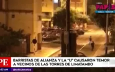 San Borja: enfrentamiento entre barristas causa pánico en Limatambo - Noticias de barras-bravas