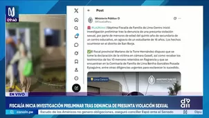 La Séptima Fiscalía de Familia de Lima Centro inició una investigación preliminar tras la denuncia de una presunta violación sexual en agravio de un escolar de 16 años, quien habría sido víctima de los hechos por parte de menores de edad de quinto año de secundaria de un centro educativo de San Borja./ Video: Canal N