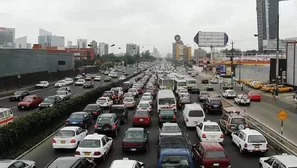 San Borja: Reportan tráfico intenso en la avenida Javier Prado. Foto y video: Canal N