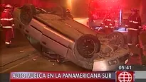 El auto quedó completamente inservible.