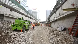 Trabajos en avenida Rivera Navarrete. Foto: archivo El Comercio