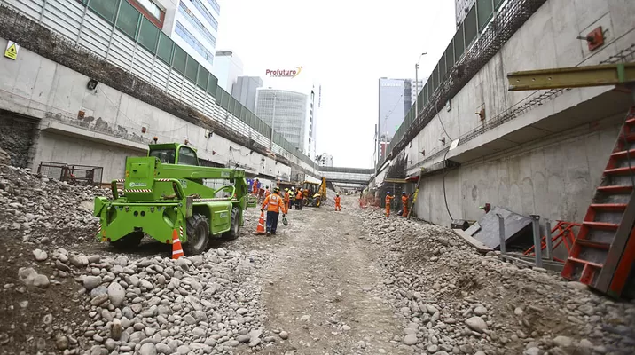 Trabajos en avenida Rivera Navarrete. Foto: archivo El Comercio Trabajos en avenida Rivera Navarrete. Foto: archivo El Comercio