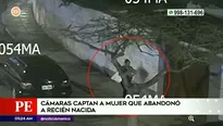 Bebé abandonado en San Isidro. Foto y video: América Noticias