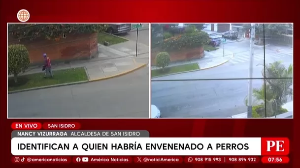 San Isidro: Cámaras captan a hombre que habría envenenado mascotas. Foto: América Noticias