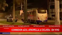 La ciclista transitaba por la cuadra 29 de la avenida Arequipa. Foto: América Noticias