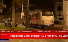 San Isidro: Ciclista murió tras ser atropellada por un bus del Corredor Azul - Noticias de corredor-minero