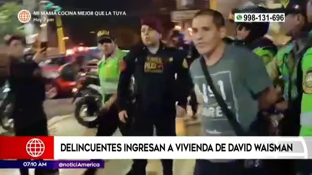 Uno de los detenidos por el robo a la casa del exvicepresidente David Waisman - Foto: América Noticias